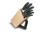 Victorinox Blocco Portacoltelli Universal 8 Coltelli Nero Legno Di Faggio