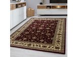 Tappeto Marrakesh A Pelo Corto Rettangolare 160X230Cm Rosso 0210
