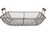 Cesto Portaoggetti Clayre & Eef 32X26X12 Cm In Metallo Marrone