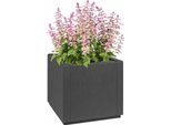 Vidaxl Vaso Da Giardino Antracite 36 X 36 X 35 Cm In Polipropilene