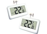 Termometro Del Frigorifero, Termometro Digitale Del Congelatore Funzione Di Registrazione Max/Min Del Display Lcd Di Facile Lettura, Perfetto Per L'interno/Esterno/Casa (Whi