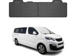 2016-2025 Peugeot Traveller 2 . Tappetini Fila Sedili In Gomma Nero 2 Pz
