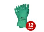 Nitras Green Barrier 3450 Guanti In Nitrile Guanti Protettivi Protezione Chimica Vellutati Verdepoliuretano12 Paia Taglia:9