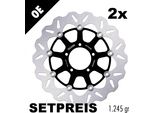 Set Di Dischi Freno Galfer 2X DF773CW Wave® Flottanti Anteriori 305X4.5Mm Per Ducati Hypermotard S Evo 796 / 1100 Ccm Anno 2007 - 2014