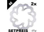 Set Dischi Freno Galfer 2X DF714W Wave® Rigido Anteriore 240X4Mm Per Piaggio MP3 I Lt Abs Euro4 Yourban Hybrid, Gilera Fuoco 125 - 500 Ccm
