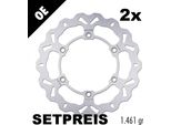 Set Dischi Freno Galfer 2X DF488W Wave® Rigido Anteriore 298X5Mm Per Yamaha Xv 1 Wild Star Road Warrior Xvz Royal Xvs Drag A Classic 600 - 1700 Ccm Bj. 1983 - 2014