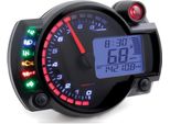 Tachimetro Koso Digital Cockpit RX2N+ Gp Contagiri Con Abe Max. 10000 Rpm, Display Nero/Blu Universale Per Moto, Scooter, Quad, Atv