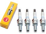 Set Di Candele Ngk 4X CR9EKB Candela Con Soppressione Delle Interferenze, Filettatura Lunga 19,0 Mm Ø 10,0 Mm Esagono 16,0 Mm, Distanza Elettrodi A 2 Masse 0,75 Mm, Potere Calorifico 9, Dado Di Collegamento Sae Fisso, 2305