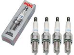 Set Di Candele Ngk 4X KR9CI Candela All'iridio Con Soppressione Delle Interferenze, Filettatura Lunga 19,0Mm Ø 12,0Mm Esagono 16,0Mm, Distanza Tra Gli Elettrodi 0,75Mm, Potere Calorifico 9, 7795