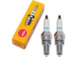 Set Di Candele Ngk 2X CR9EH-9 Candela Con Soppressione Delle Interferenze, Filettatura Lunga 19,0 Mm Ø 10,0 Mm Esagono 16,0 Mm, Distanza Tra Gli Elettrodi 0,90 Mm, Potere Calorifico 9, 5454 / 7502