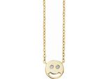 Cai Collana In Argento Sterling 925/- 39+5 Cm Zirconi Gialli E Bianchi 135250092-44
