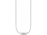Cai Collana In Argento Sterling 925/- 39+3 Cm Zirconi Bianchi 360256077-42