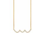 Cai Collana In Argento Sterling 925/- 42+3 Cm Topazio Giallo 132250408-45