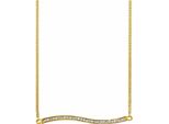 Cai Collana In Argento Sterling 925/- 42+3 Cm Topazio Giallo 132250442-45