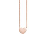 Cai Collana In Argento Sterling 925/- 39+5 Cm Rosso Senza Pietra 360250291