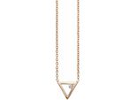 Cai Collana In Argento Sterling 925/- 39+5 Cm Zirconi Rossi 273250121-44