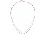 Cai Collana In Argento Sterling 925/- 45 Cm Rosso Senza Pietra 360252590-45-2