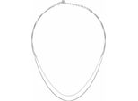 Cai Collana In Argento Sterling 925/- 45 Cm Bianco Senza Pietra 360252590-45