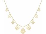 Cai Collana In Argento Sterling 925/- 38+5 Cm Giallo 360252592-43-1