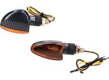 Set Di Indicatori M8 Carbon-Look Edge Arancione, Corto Per Beta Rr