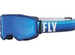 Fly Racing Zone Motocross Brille, Nero/Blau