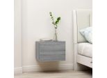 Vidaxl Comodino Grigio Sonoma 40X30X30 Cm Materiale A Base Di Legno
