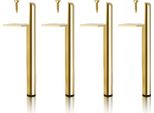 Fiqops Gambe Per Mobili Gambe Per Tavoli In Oro 13Cm Piedini Per Armadi Regolabili In Altezza Piedini Per Zoccoli
