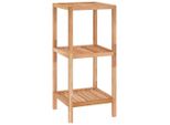 Syfax™ Scaffale Da Bagno 36X36X79 Cm In Legno Massello Di Noce