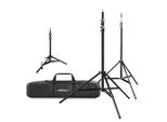 Walimex Pro Set Di Treppiedi Per Lampade 4 Pezzi Con Borsa Nero