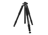 Treppiede Fotografico Mantona Kodiak L - 510 X 105 X 105 Mm - Portata 15 Kg / Altezza 8-166 Cm - Alluminio - Stabile Treppiede Fotografico Professionale Senza Testa A Sfera, Con Colonna Centrale Girevole - Fotografie Atelier
