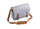 Mantona Messenger Borsa In Feltro Per Fotocamera Dslr Con Copertura Antipioggia