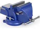 Morsa Wiltec Light Duty 100 Mm, Utensile Di Serraggio Con Incudine Per Impieghi Leggeri Per Banco Da Lavoro