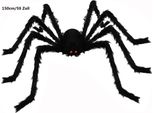 Ragno Gigante Di Halloween, Occhi Rossi, Spaventoso Ragno Di Peluche Per La Decorazione Di Halloween, Carnevale, Oggetti Di Scena Ragno Gigante, 150Cm/59 Pollici