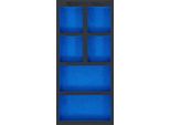Bgs Carrello Da Officina 1/3 Vuoto: 6 Scomparti 408 X 189 X 32 Mm - 74361