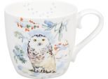 KöNitz Becher Winter Owl, Tasse, Eule, Bone China, Bunt, 450 Ml, 11 2 057 2782