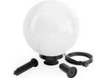 Wiltec Luce A Globo Ø 30 Cm Con Picchetto A Terra, Luce Da Giardino 40 W Con Lampada A Globo, Illuminazione Da Giardino Con Presa E-27, Illuminazione Esterna Da Giardino IP44