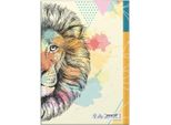 Rnk Verlag 46809 Rnk Verlag Taccuino "Lion"", Din A4, 96 Fogli, Bianco"