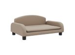 Vidaxl Letto Per Cani Cappuccino-Marrone 70X45X30 Cm In Pelle Finta