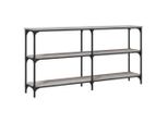 Tavolo Consolle Grigio Sonoma 150X29X75 Cm Materiale A Base Di Legno