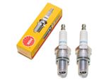 Set Di Candele Ngk 2X BR9ES Con Soppressione Delle Interferenze, Filettatura Lunga 19,0 Mm Ø 14,0 Mm, 3194 / 3988 / 5061 / 5722