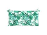 Vidaxl Cuscino Per Panca Da Giardino Con Motivo A Foglie 100X50X7 Cm Tessuto Oxford