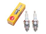 Set Di Candele Ngk 2X BPR8HS Candela Con Soppressione Delle Interferenze, Filettatura Corta 12,7 Mm Ø 14,0 Mm Esagono 20,8 Mm, Distanza Tra Gli Elettrodi 0,75 Mm, Valore Termico 8, 3725
