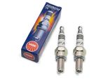 Set Di Candele Ngk 2X CR9EIX Candela All'iridio Con Soppressione Delle Interferenze, Filettatura Lunga 19,0 Mm Ø 10,0 Mm Esagono 16,0 Mm, Distanza Tra Gli Elettrodi 0,75 Mm, Potere Calorifico 9, 3521