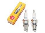 Set Di Candele Di Accensione Ngk 2X BR7ES Con Soppressione Delle Interferenze, Filettatura Lunga 19,0 Mm Ø 14,0 Mm Esagono 20,8 Mm, Distanza Tra Gli Elettrodi 0,75 Mm, Potere Calorifico 7, 5122 / 6615
