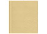 Vidaxl Schermo Privacy Per Balcone Colori Sabbia 120X600 Cm 100% Poliestere Oxford
