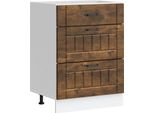 Vidaxl Base Da Cucina Lucca Rovere Fumé Materiale A Base Di Legno