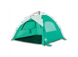 Vidaxl Tenda Da Spiaggia 3 Persone Verde Mare Sgancio Rapido Impermeabile