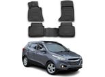 2009-2015 Hyundai Ix35 Tappetini Tpe Nero 4 Pezzi