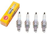 Set Di Candele Di Accensione Ngk 4X CR6HSA Con Soppressione Delle Interferenze, Filettatura Corta 12,7 Mm Ø 10,0 Mm Esagono 16,0 Mm, Distanza Tra Gli Elettrodi 0,75 Mm, Potere Calorifico 6, 2983