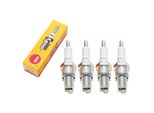Set Di Candele Ngk 4X BR7ES Con Soppressione Delle Interferenze, Filettatura Lunga 19,0 Mm Ø 14,0 Mm Esagono 20,8 Mm, Distanza Tra Gli Elettrodi 0,75 Mm, Potere Calorifico 7, 5122 / 6615